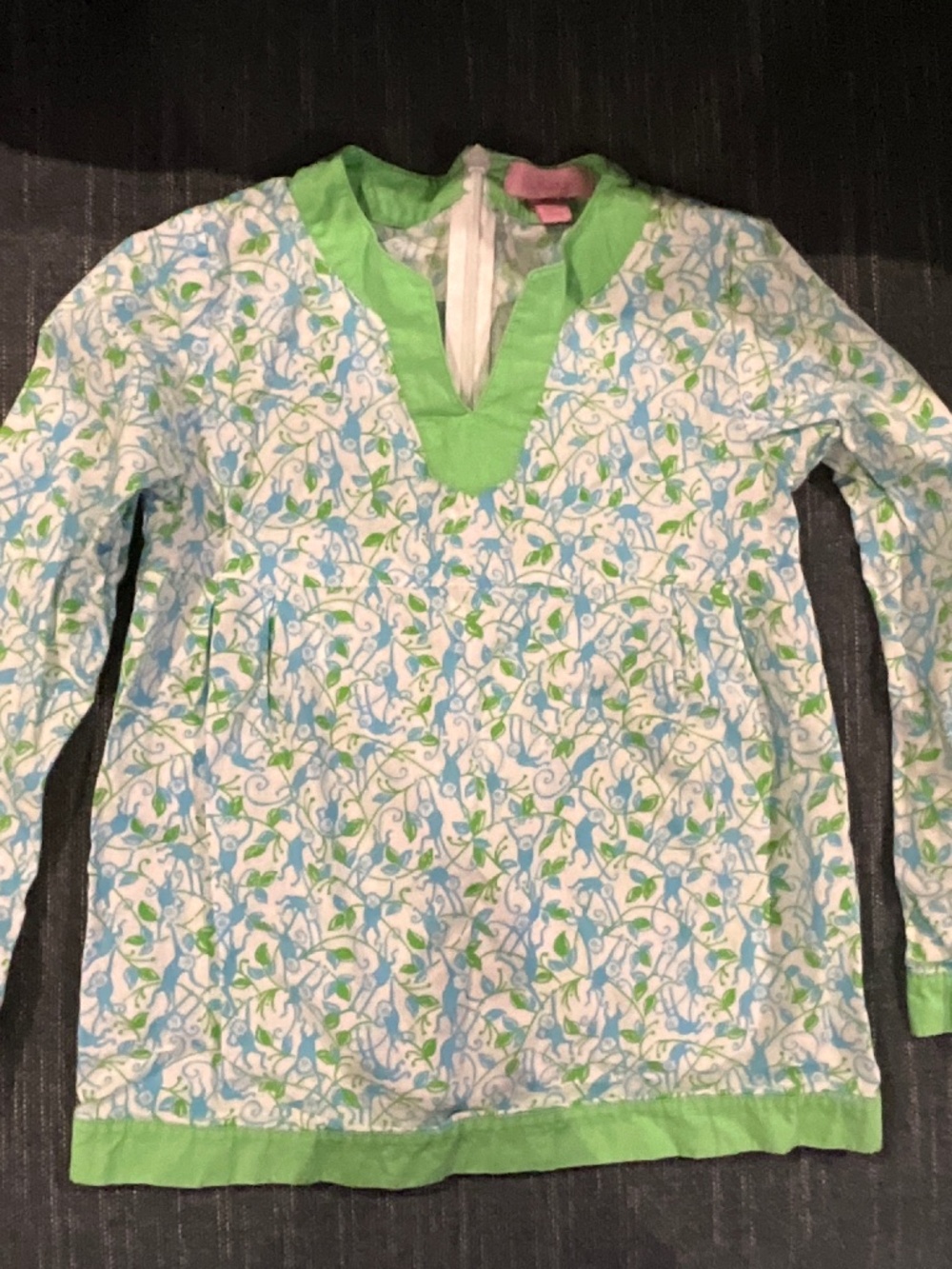Girl’s Lilly Pulitzer Long Sleeve Monkey Tunic